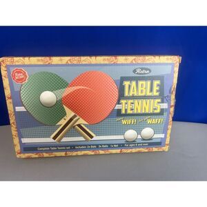 NIB Retro Table Bazaar Complete Table Tennis Set Includes 2 Bats 3 Balls 1 Net